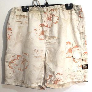 Havana Jack Cafe Cream color swim board shorts Lrg